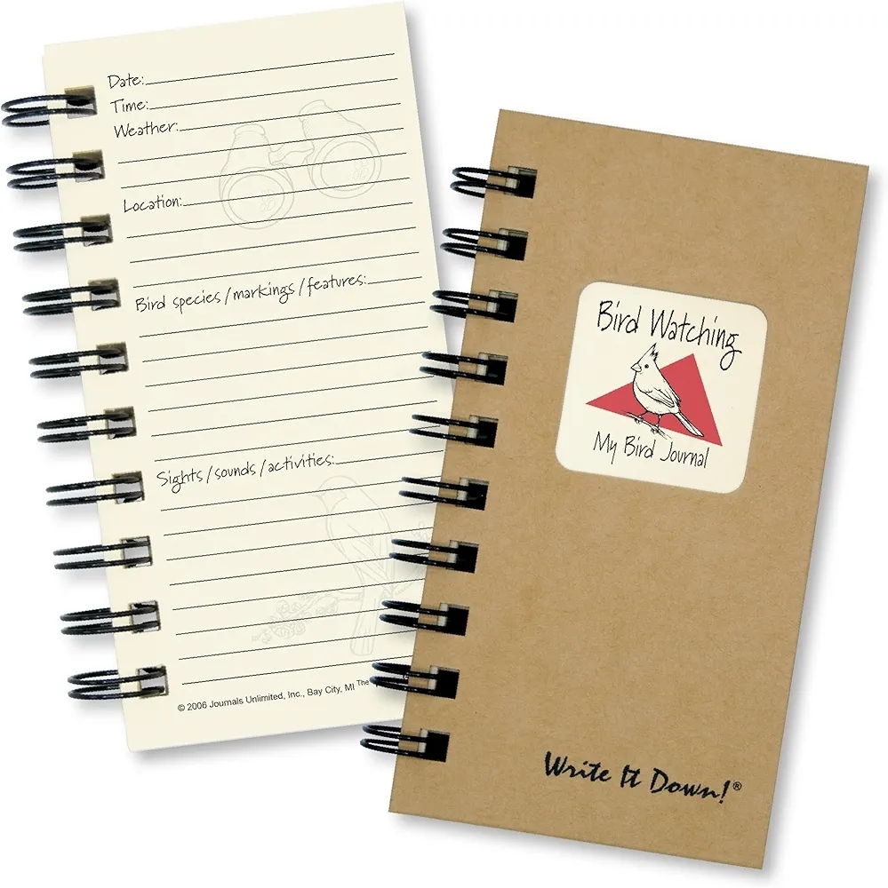 Bird Watching Journal with Brown Cover
